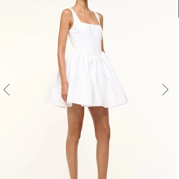 Staud Landscape dress in white , size 6 - Picture 3 of 3